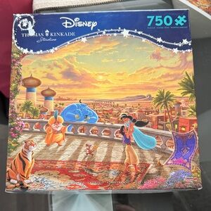 Disney Aladdin Sunset Puzzle with Vibrant Colors